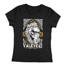 Valkyrei - Angel of Odin női póló (Fekete)