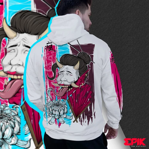 HANNYA - ŐRÜLET unisex pulóver