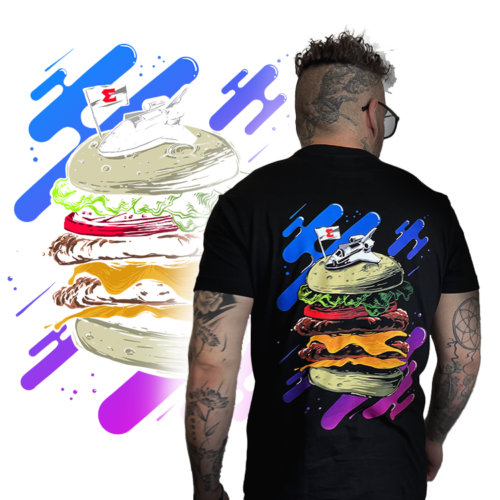 Astro burger uniszex póló