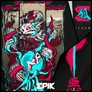 Kép 3/5 - KITSUNE unisex kapucnis pulóver részletek