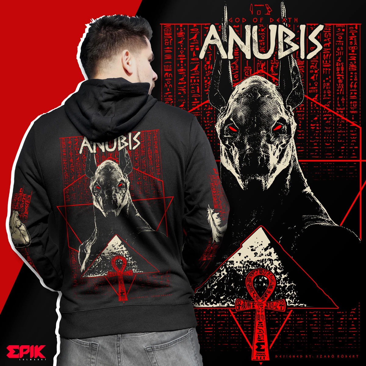 ANUBIS uniszex pulóver