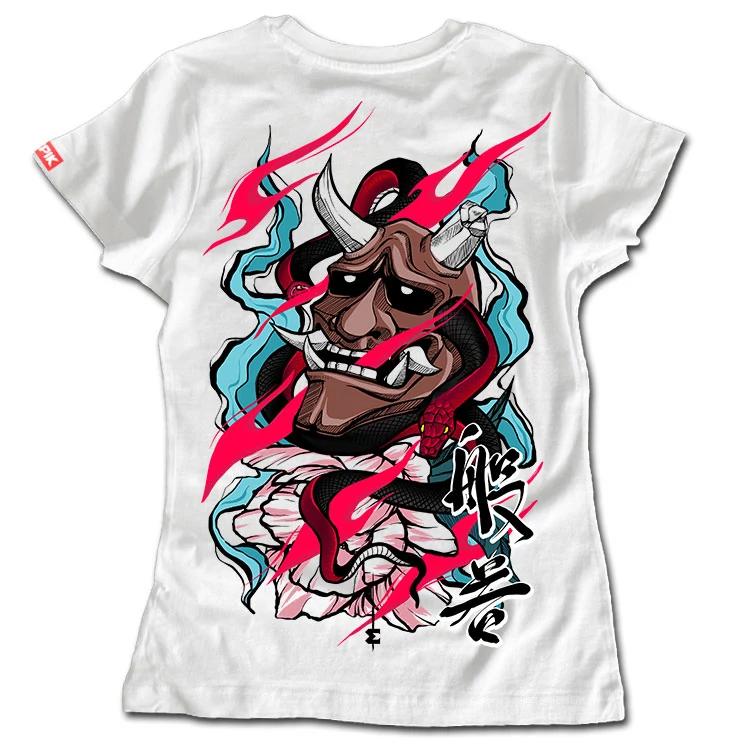 HANNYA MASK women's t-shirt (back printed)
