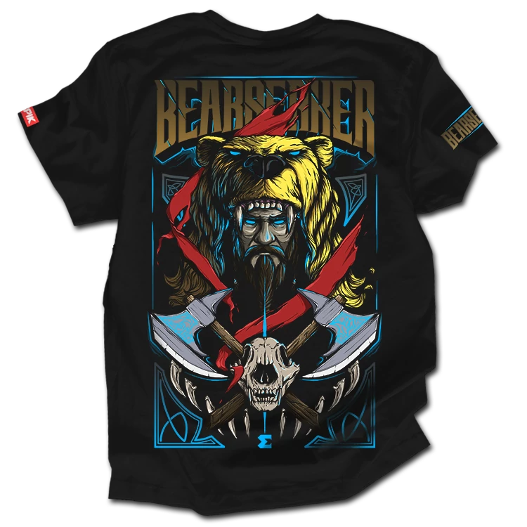 Robert the Bearserker férfi póló (hátán nyomott)