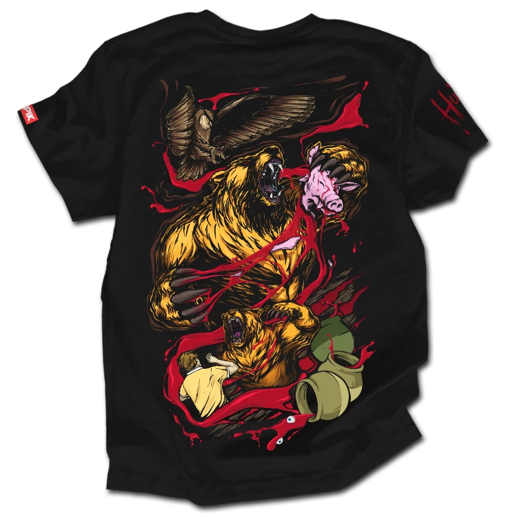 Winnie the beast férfi póló (hátán nyomott)