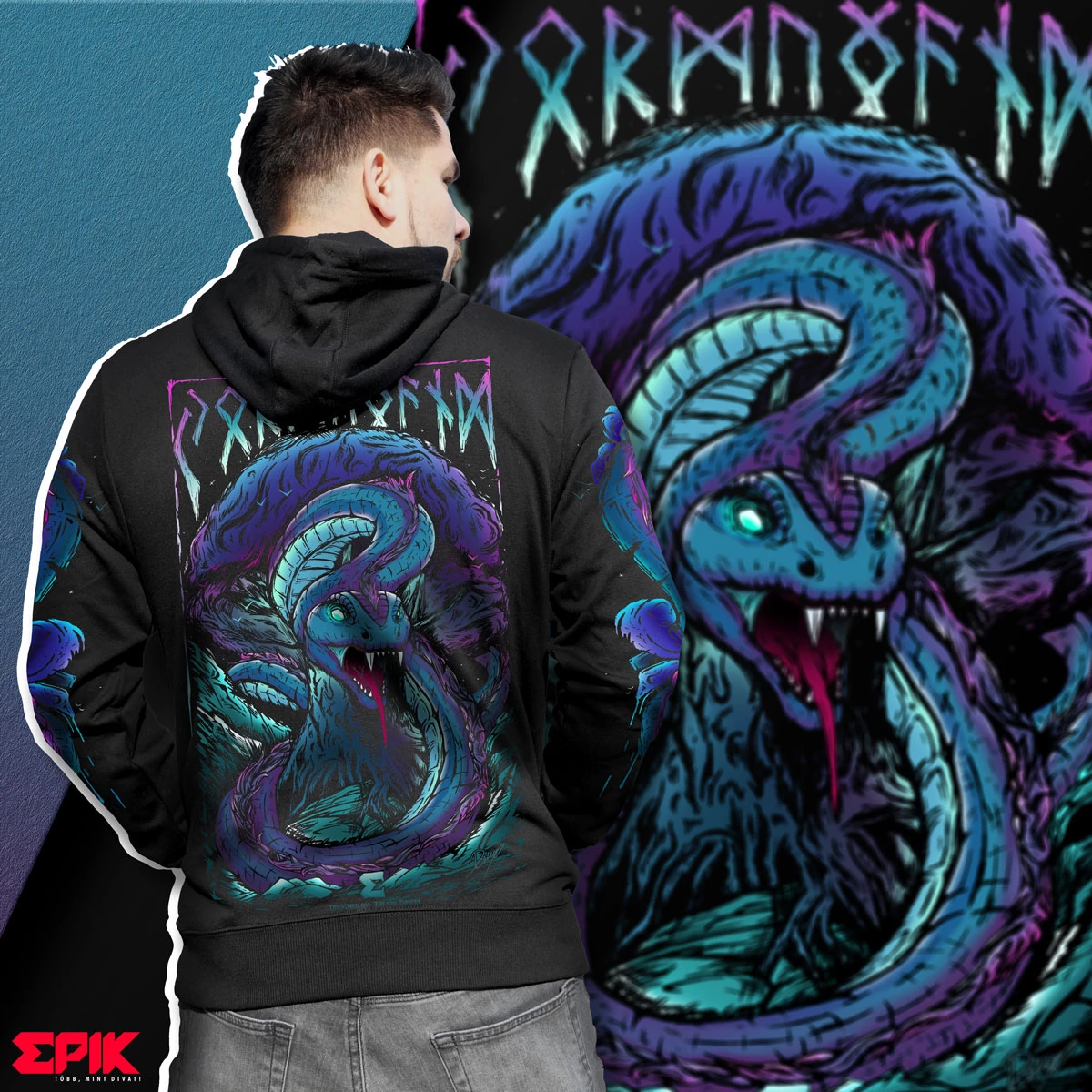 Jormungandr uniszex pulóver