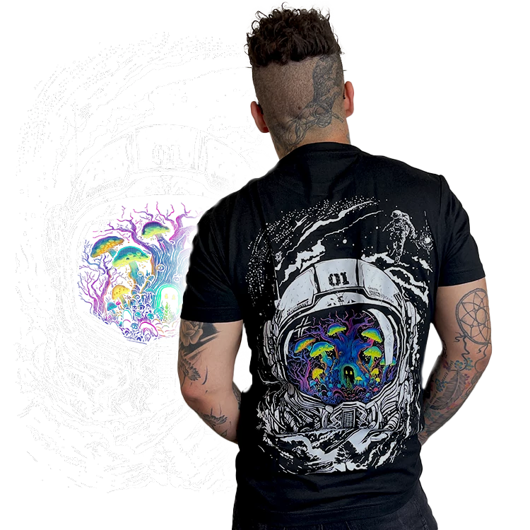 Trippy astronaut uniszex póló
